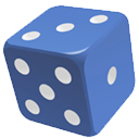 picture of a blue dice