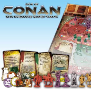 age of conan board game components