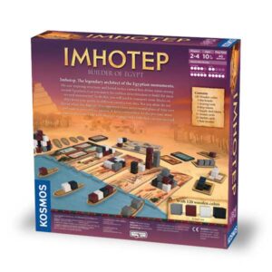 Imhotep from Thames & Kosmos: Back of Game Box